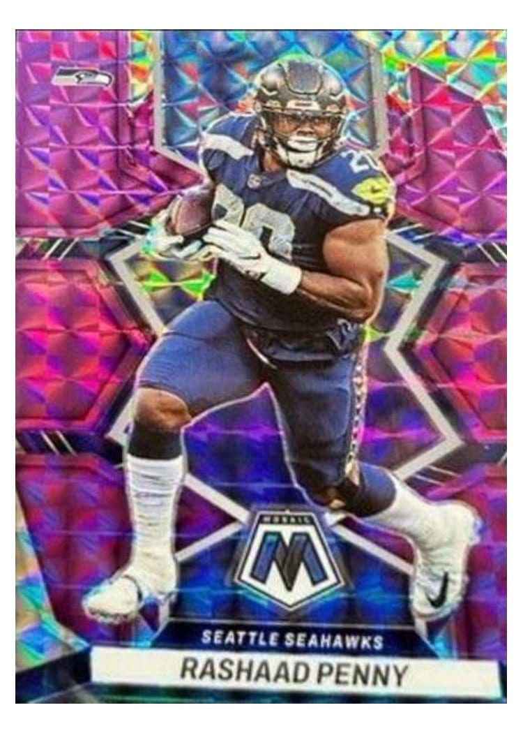 2022 Panini Mosaic Base Set Rashaad Penny #172 card