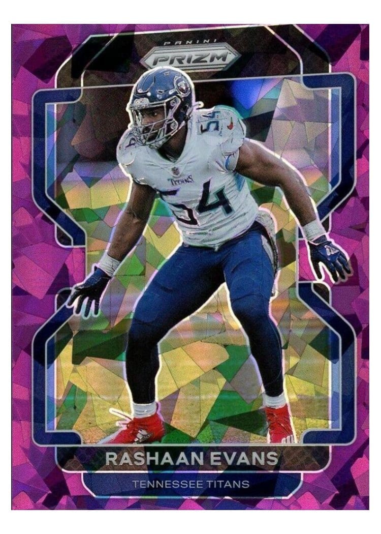 2021 Panini Prizm Base Set Rashaan Evans Purple Ice Prizm #6 card