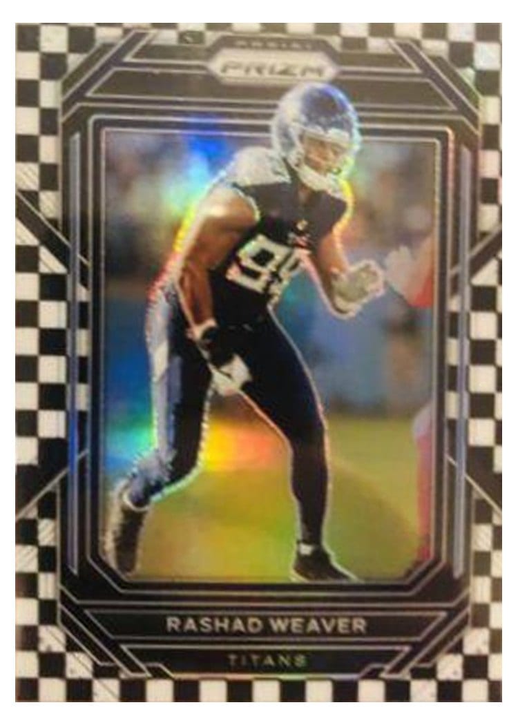 2022 Panini Prizm Base Set Rashad Weaver Black White Checker #286 card