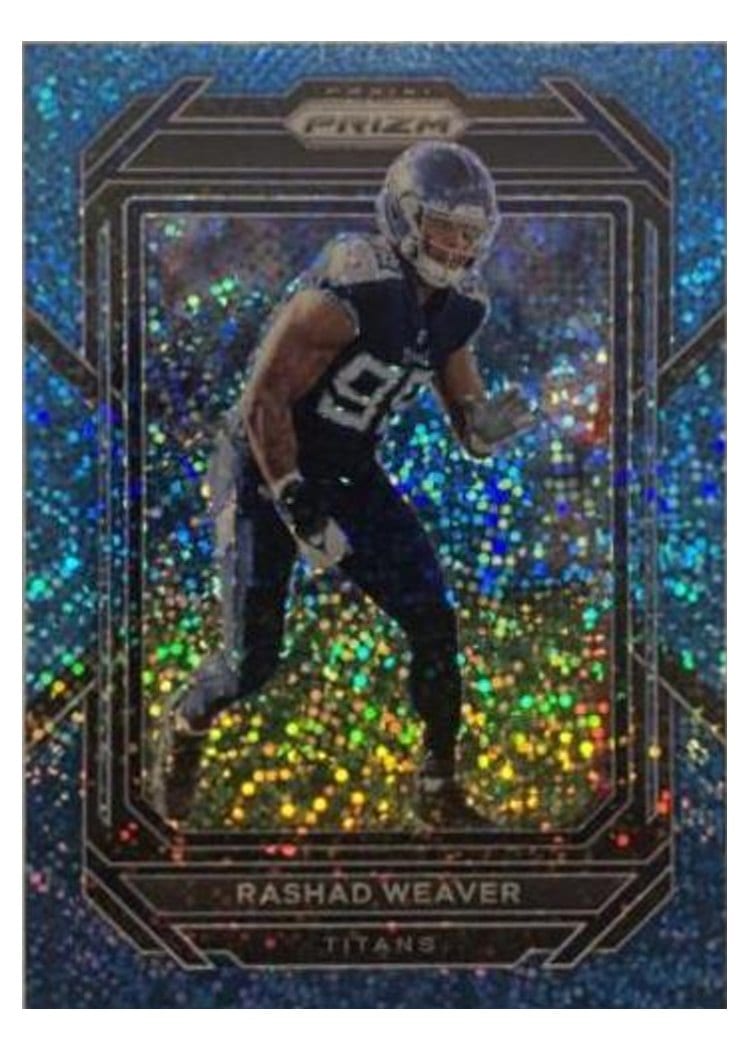 2022 Panini Prizm Base Set Rashad Weaver Blue Sparkle #286 card