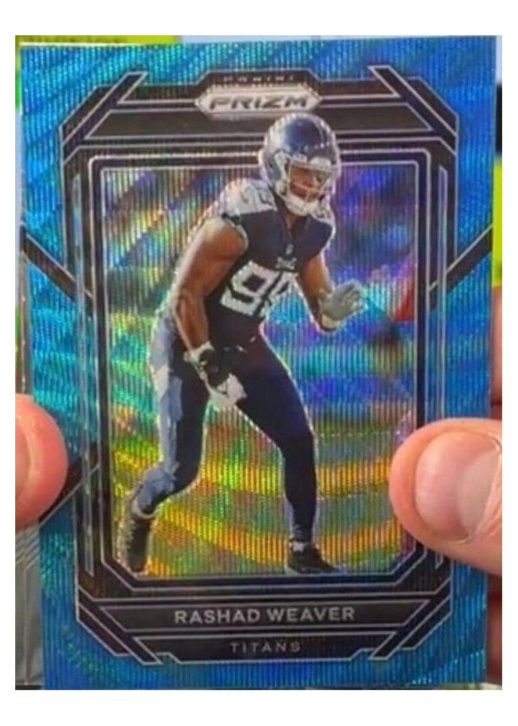 2022 Panini Prizm Base Set Rashad Weaver #286 card