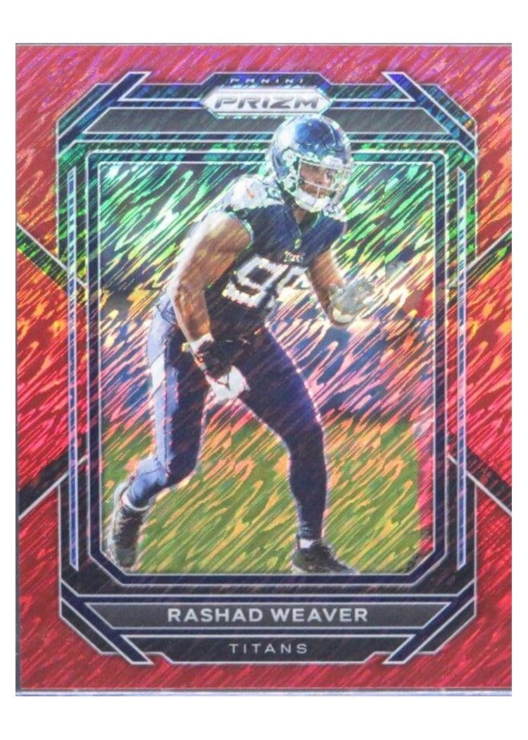 2022 Panini Prizm Base Set Rashad Weaver Red Shimmer #286 card