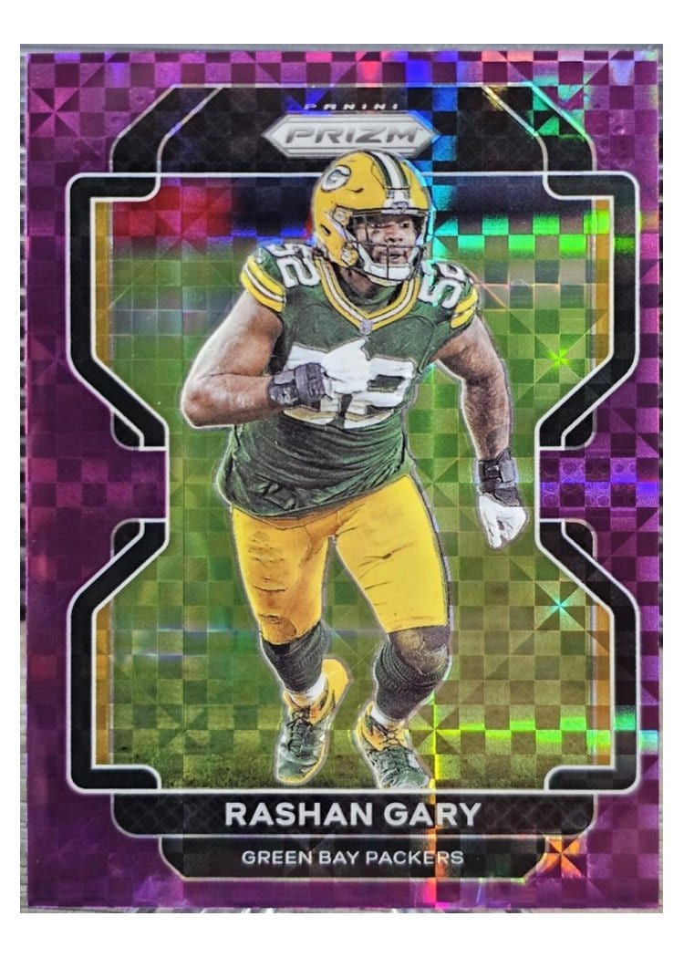 2021 Panini Prizm Base Set Rashan Gary #141 card