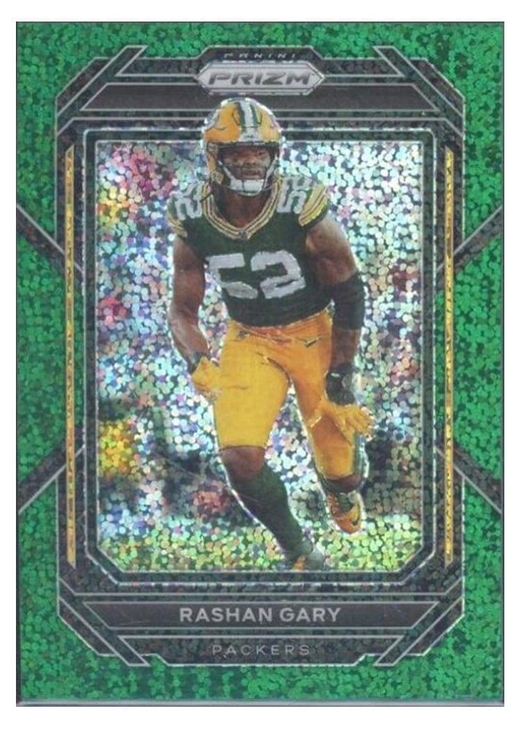 2022 Panini Prizm Base Set Rashan Gary #107 card