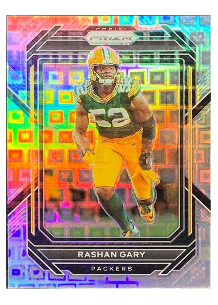 2022 Panini Prizm Base Set Rashan Gary #107 card