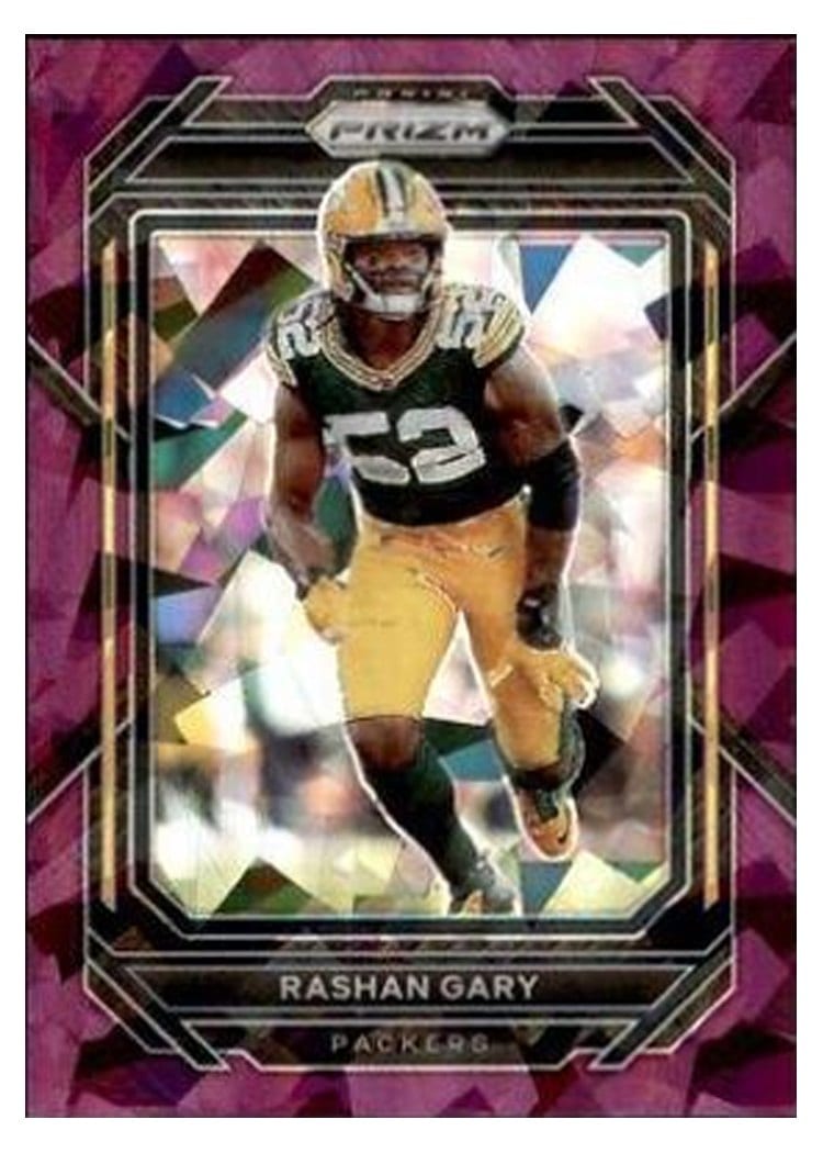 2022 Panini Prizm Base Set Rashan Gary #107 card