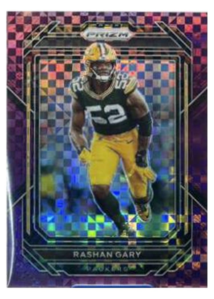 2022 Panini Prizm Base Set Rashan Gary #107 card
