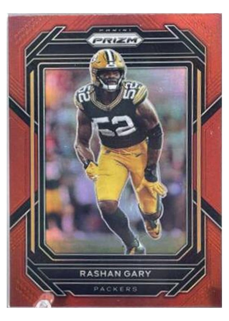 2022 Panini Prizm Base Set Rashan Gary Red #107 card