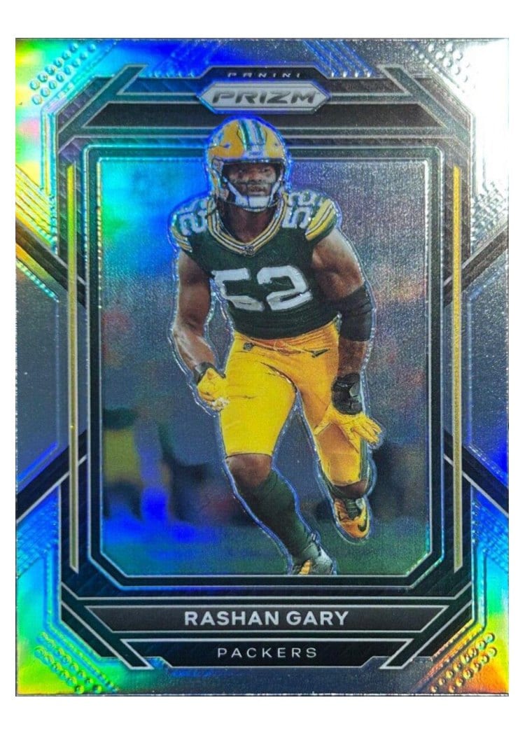 2022 Panini Prizm Base Set Rashan Gary #107 card