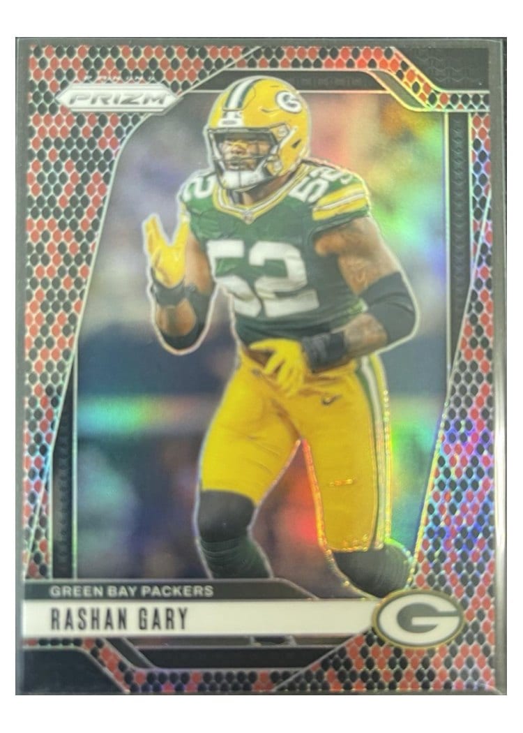 2024 Panini Prizm Base Set Rashan Gary #107 card