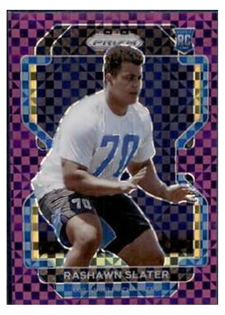 2021 Panini Prizm Base Set Rashawn Slater Purple Power Prizm #431 card