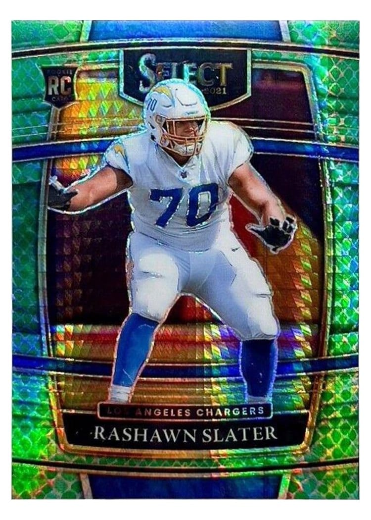 2021 Panini Select Base Set Rashawn Slater #86 card