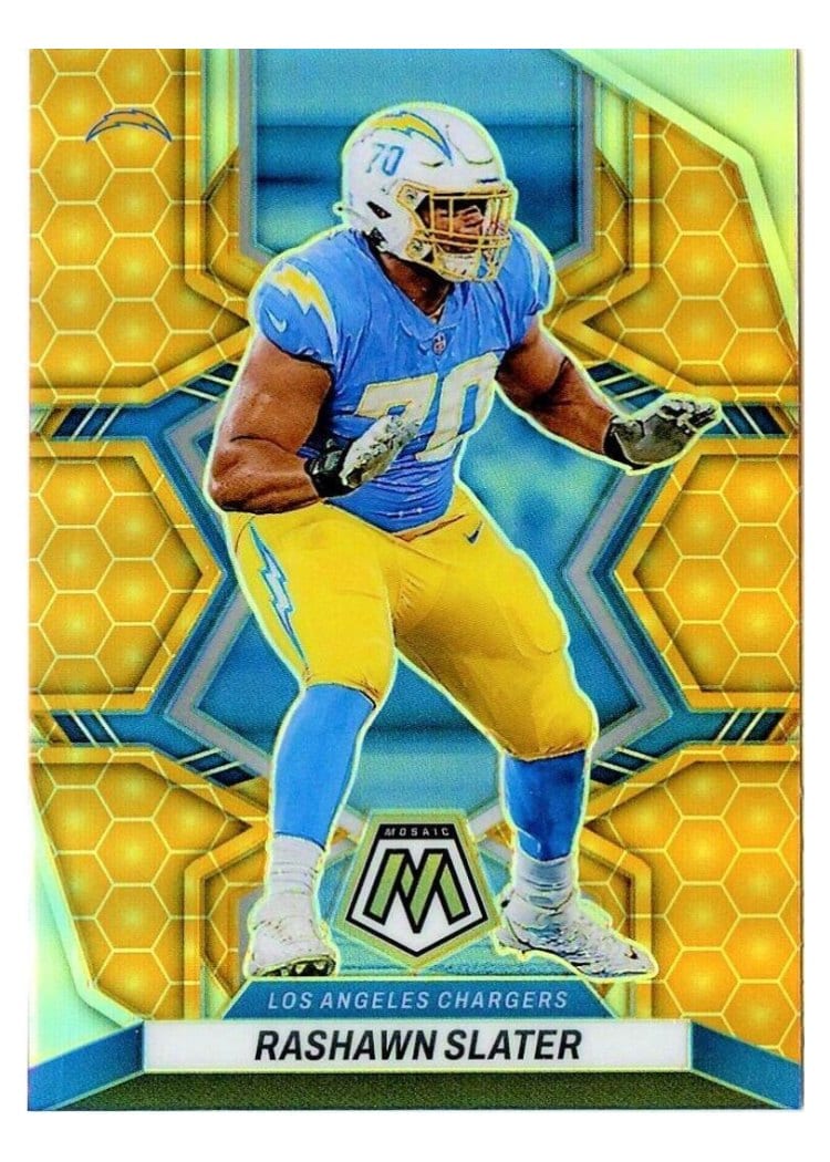 2022 Panini Mosaic Base Set Rashawn Slater #105 card