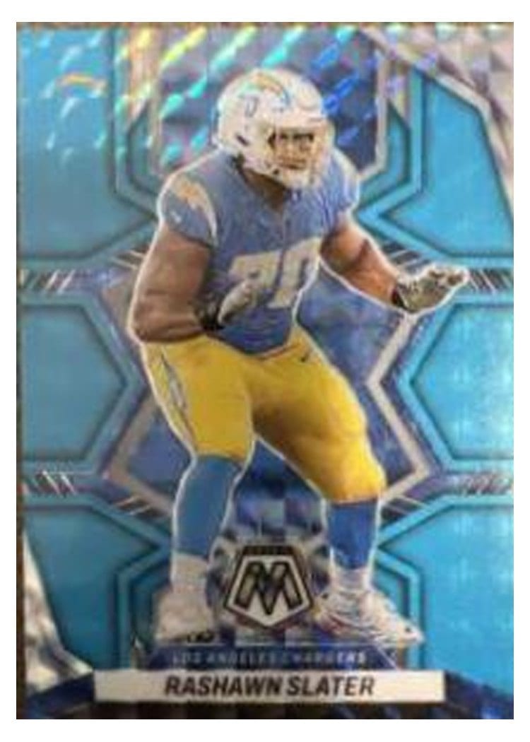 2022 Panini Mosaic Base Set Rashawn Slater #105 card
