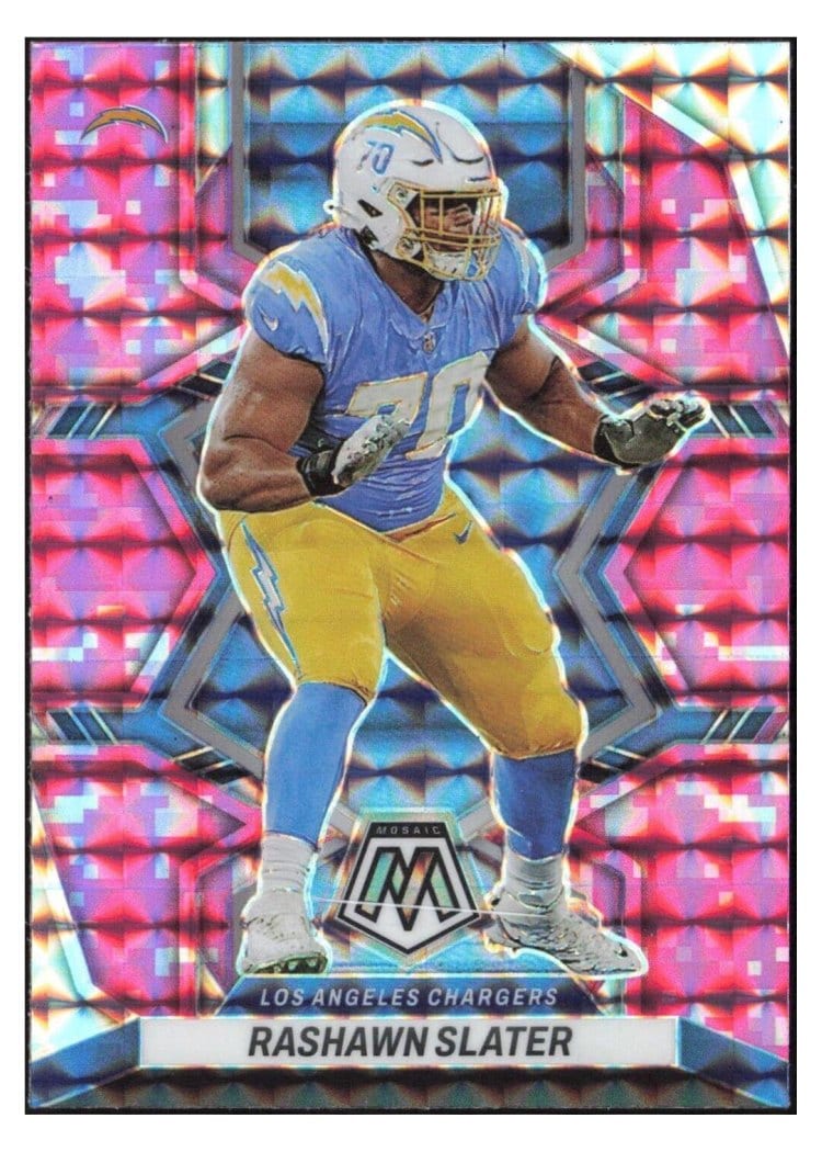 2022 Panini Mosaic Base Set Rashawn Slater #105 card