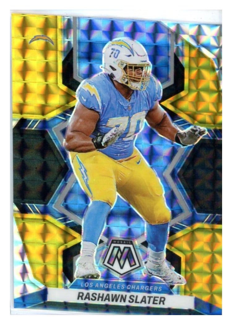 2022 Panini Mosaic Base Set Rashawn Slater #105 card