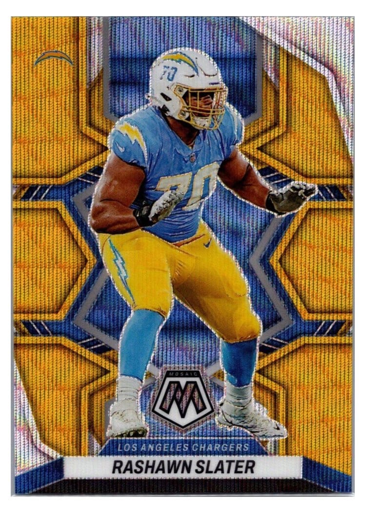2022 Panini Mosaic Base Set Rashawn Slater #105 card