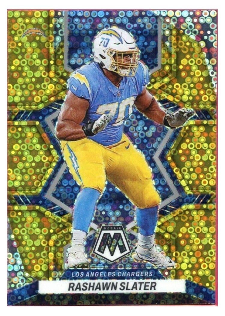 2022 Panini Mosaic Base Set Rashawn Slater #105 card