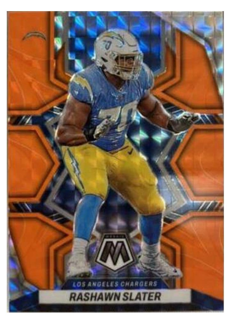 2022 Panini Mosaic Base Set Rashawn Slater #105 card