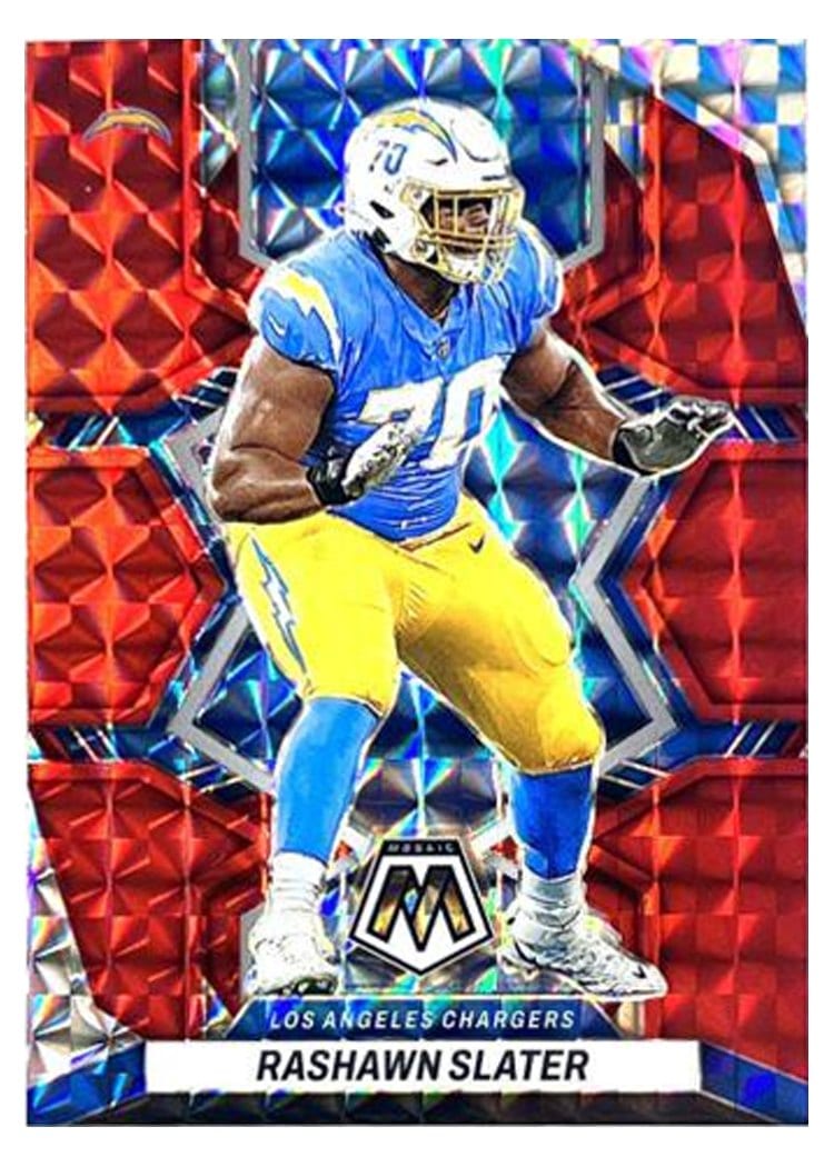 2022 Panini Mosaic Base Set Rashawn Slater #105 card
