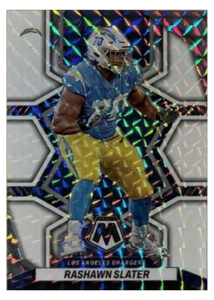 2022 Panini Mosaic Base Set Rashawn Slater #105 card