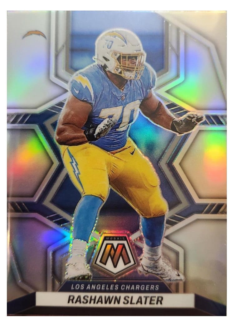 2022 Panini Mosaic Base Set Rashawn Slater Silver #105 card