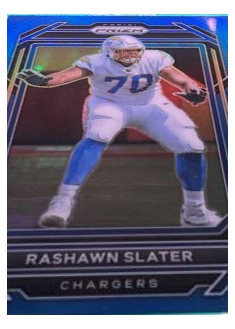 2022 Panini Prizm Base Set Rashawn Slater Blue #153 card
