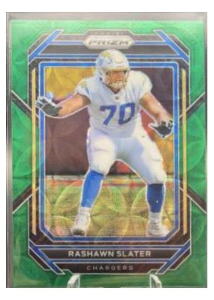 2022 Panini Prizm Base Set Rashawn Slater #153 card