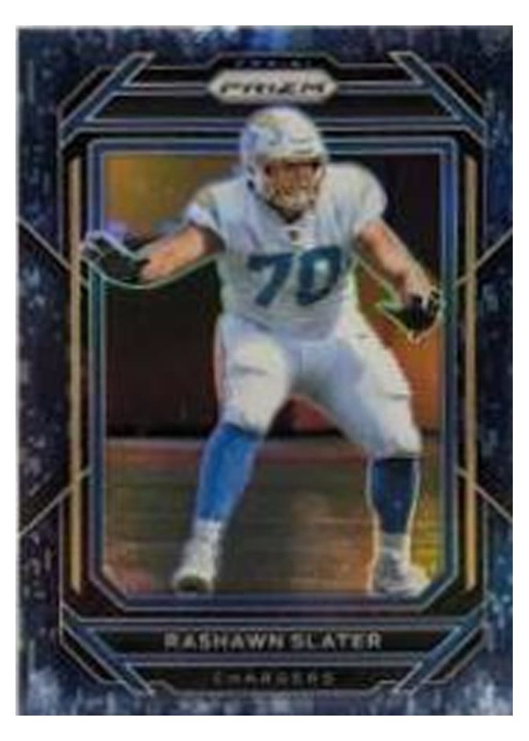 2022 Panini Prizm Base Set Rashawn Slater Navy Camo #153 card