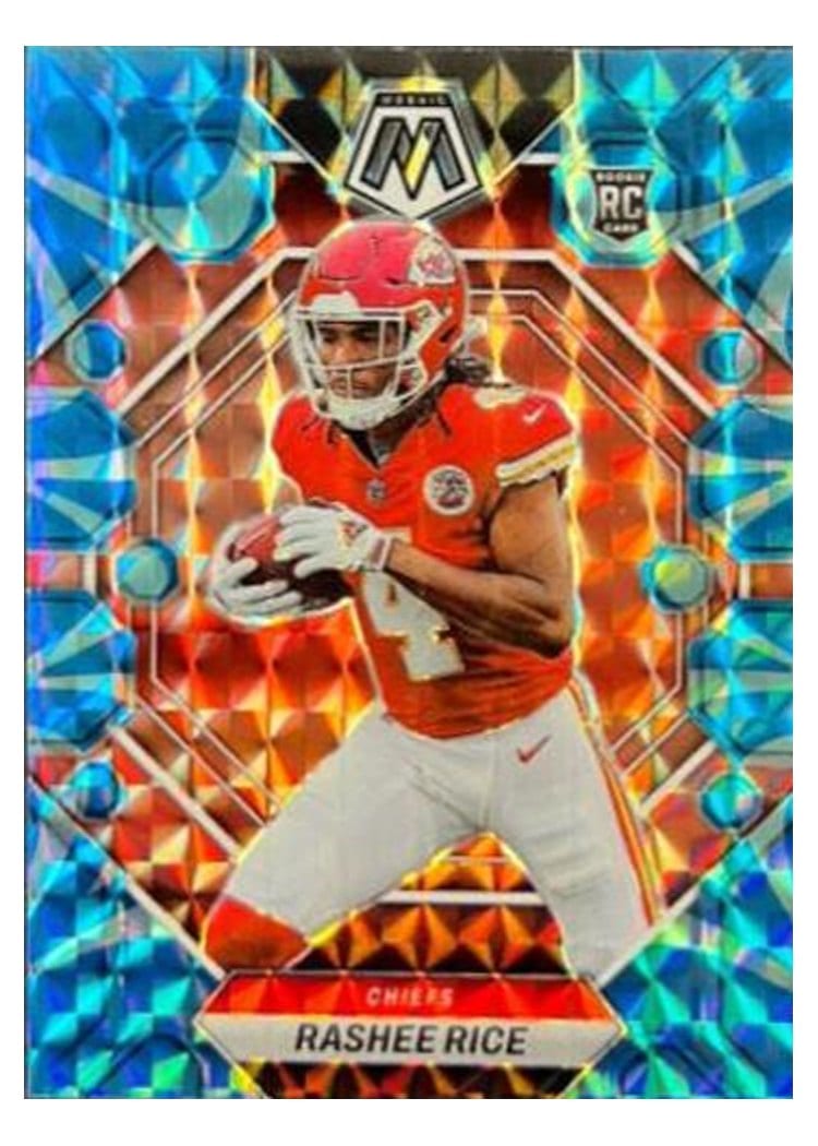 2023 Panini Mosaic Base Set Rashee Rice Reactive Blue #357 card