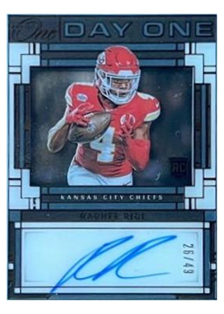 2023 Panini One Day One Autographs Rashee Rice Bronze Day One Autograph #112 card
