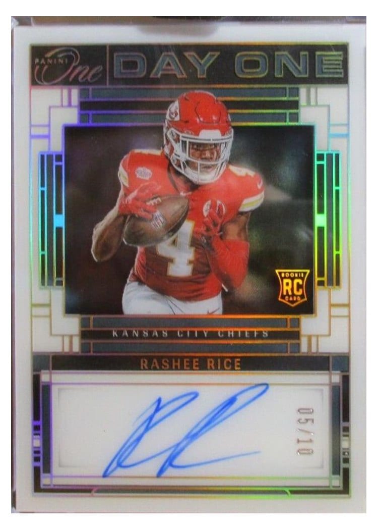 2023 Panini One Day One Autographs Rashee Rice #112 card
