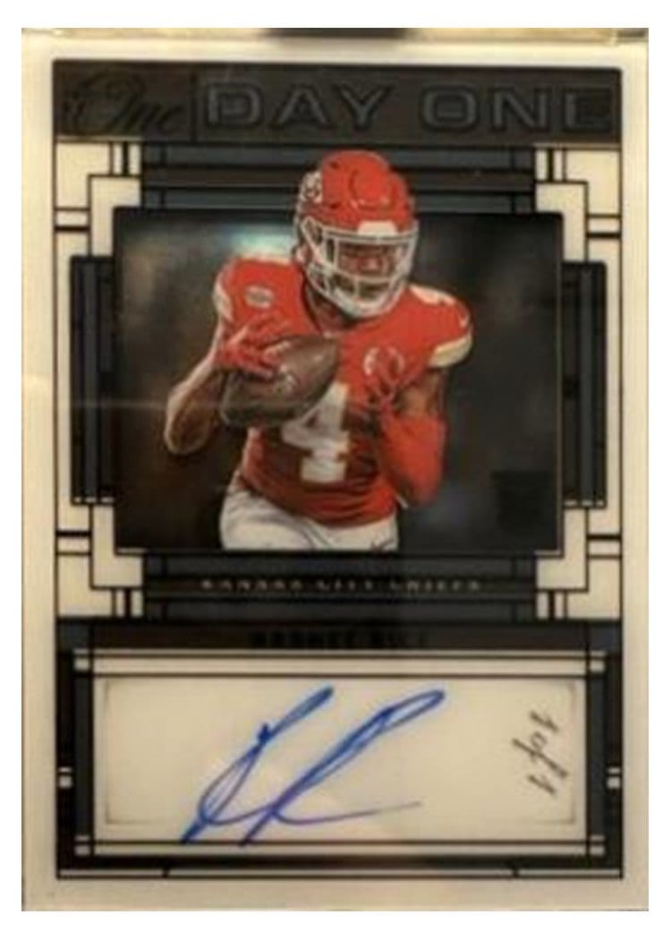 2023 Panini One Day One Autographs Rashee Rice #112 card