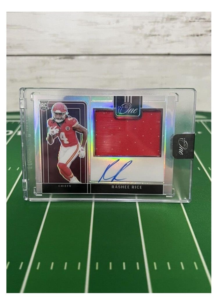 2023 Panini One Precision Rookie Patch Autographs Rashee Rice #309 card