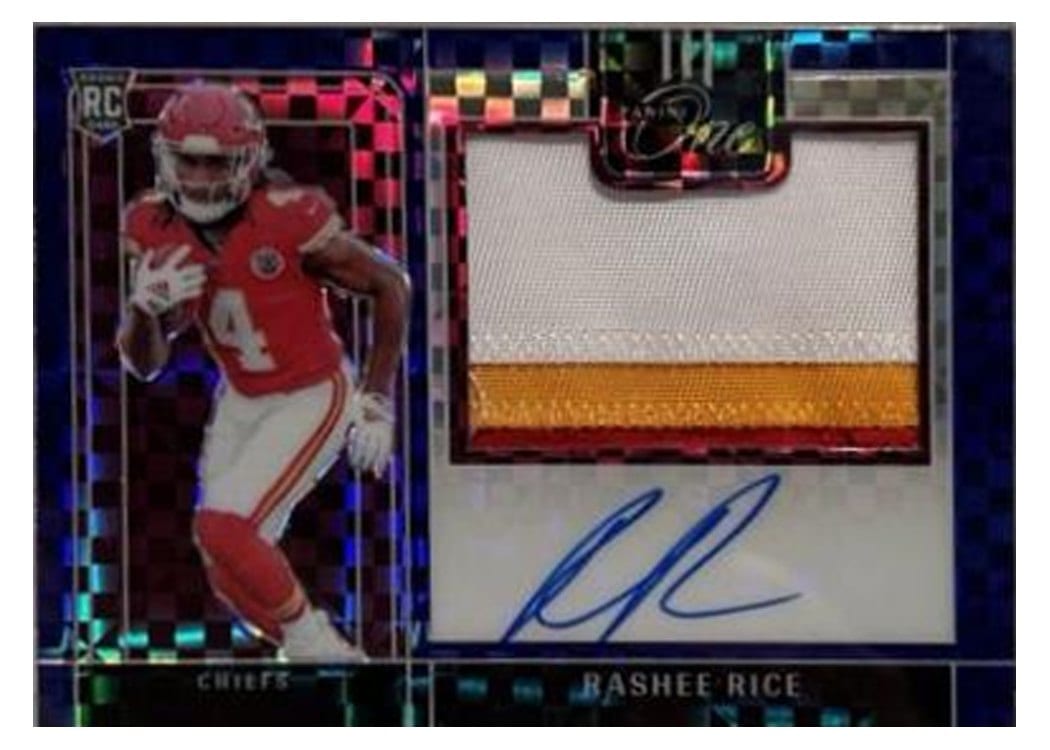 2023 Panini One Precision Rookie Patch Autographs Rashee Rice #309 card