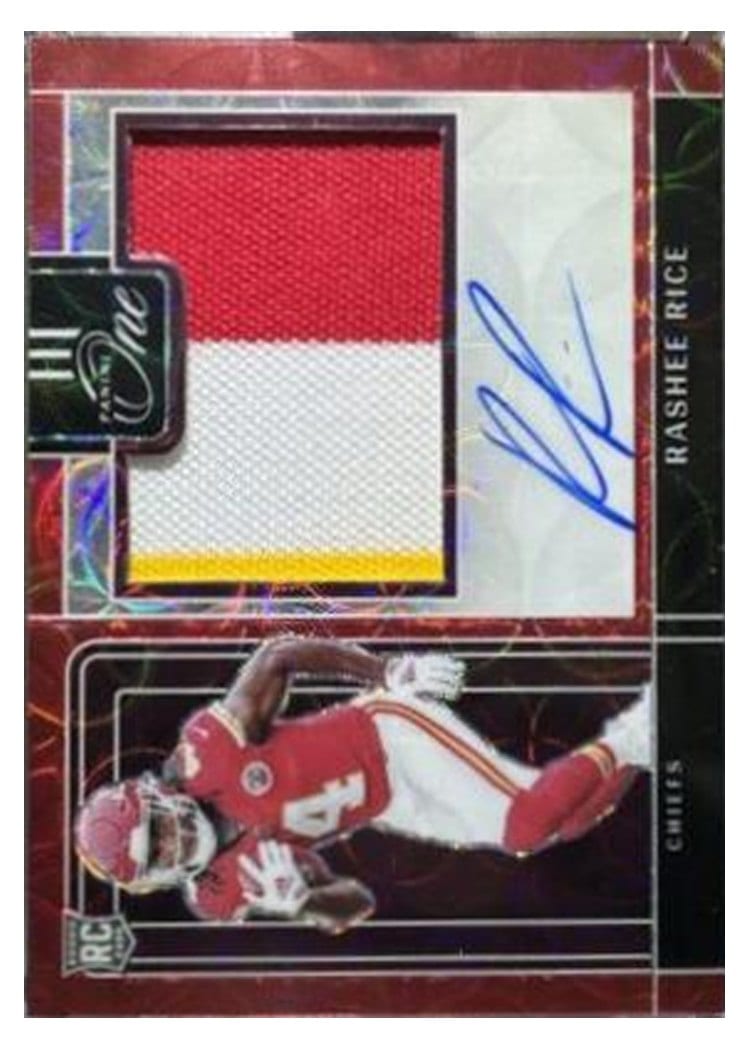 2023 Panini One Precision Rookie Patch Autographs Rashee Rice #309 card