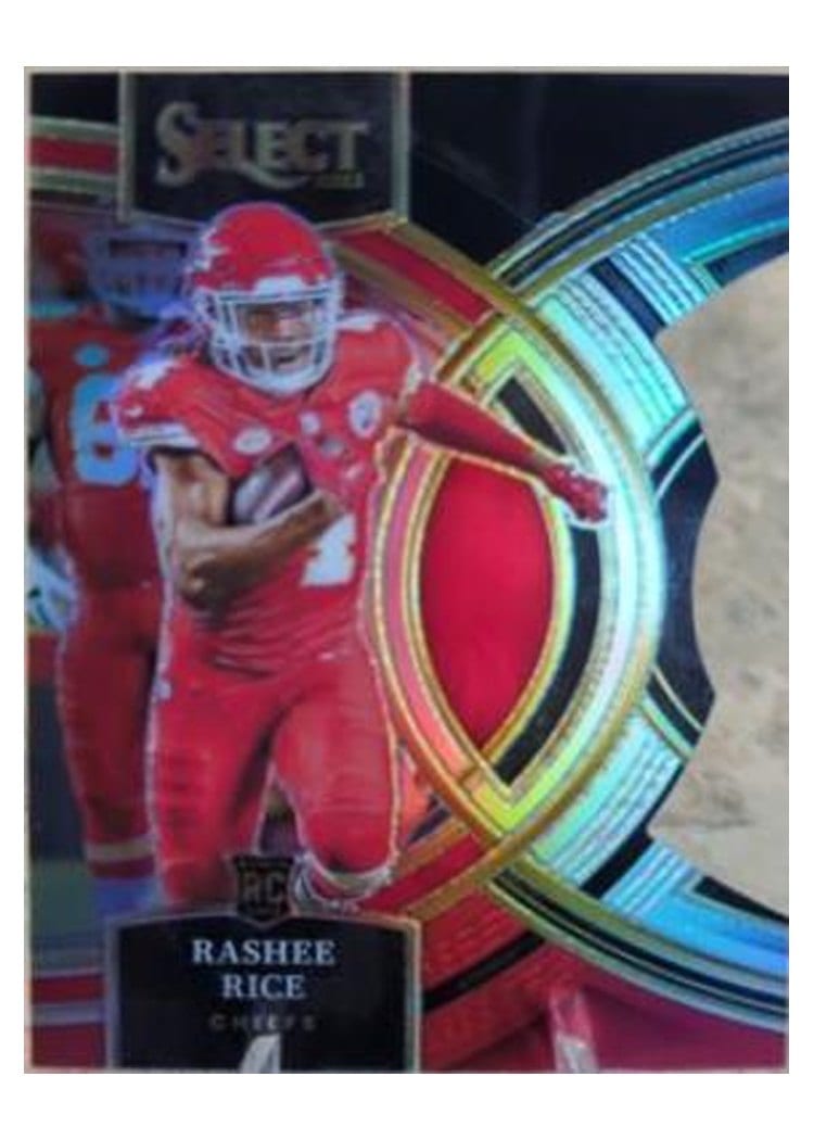 2023 Panini Select Base Set Rashee Rice Black Red Prizm Die-Cut #132 card