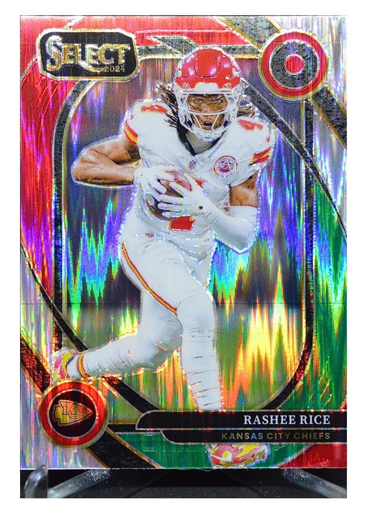 2024 Panini Select Base Set Rashee Rice Green Red Prizm Shock #288 card