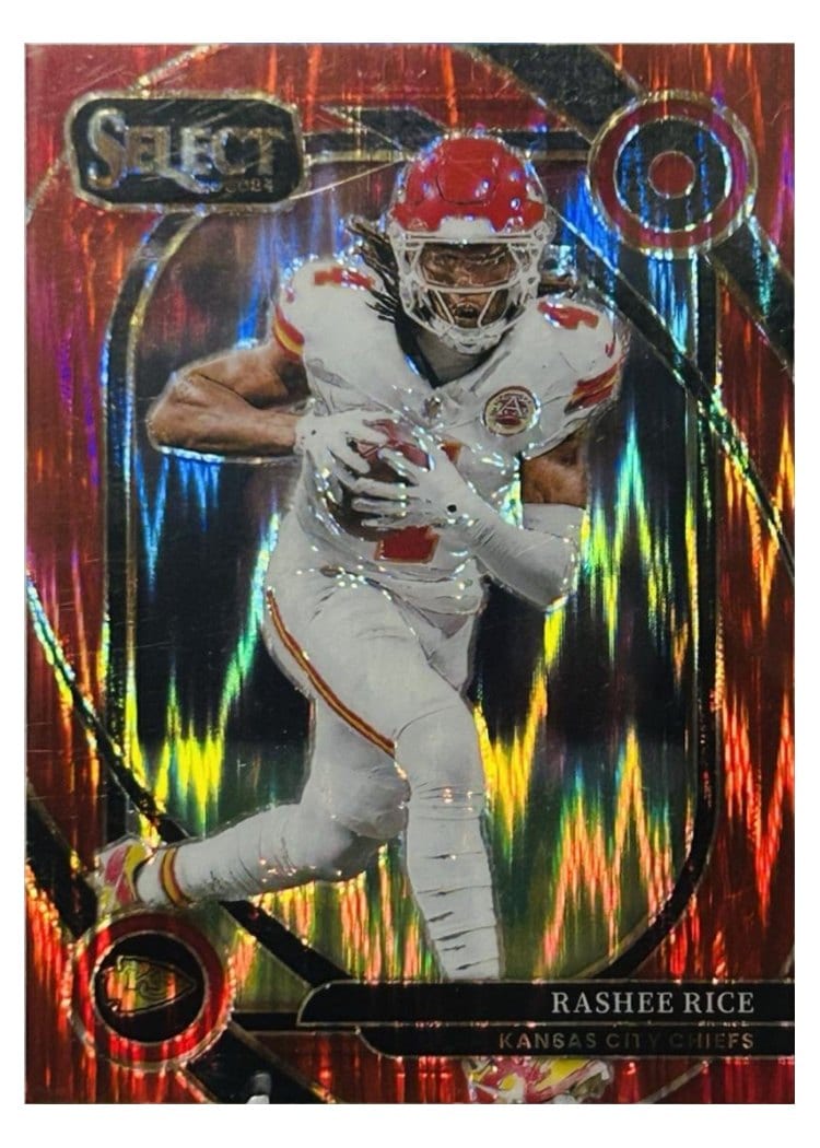 2024 Panini Select Base Set Rashee Rice Red Prizm Shock #288 card