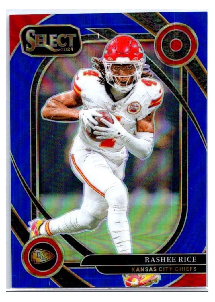 2024 Panini Select Base Set Rashee Rice Blue Prizm #288 card