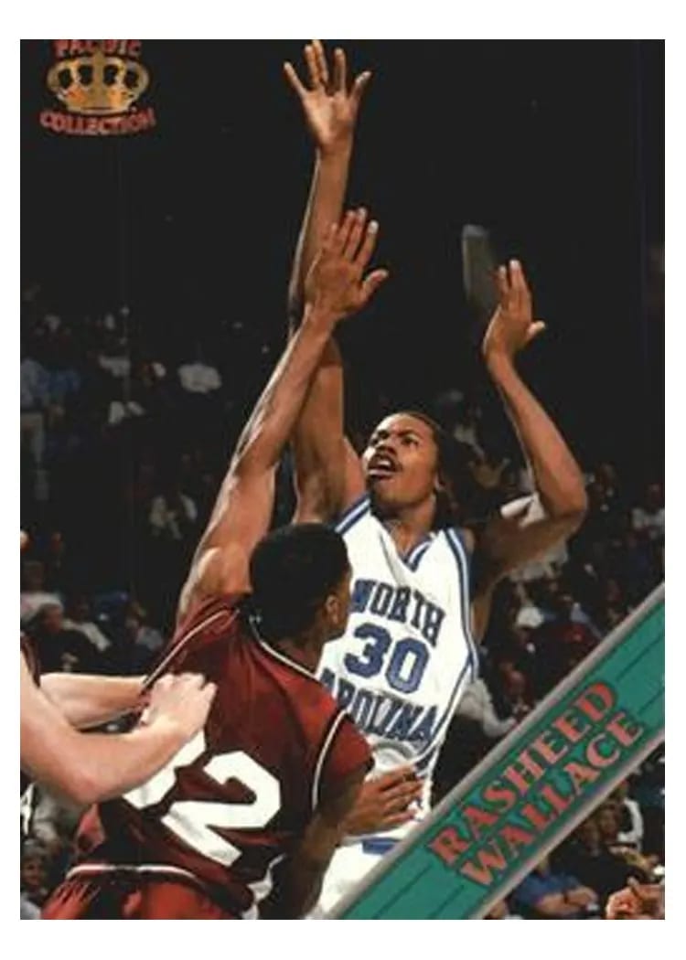 1995 Pacific Prisms Rasheed Wallace #27 card