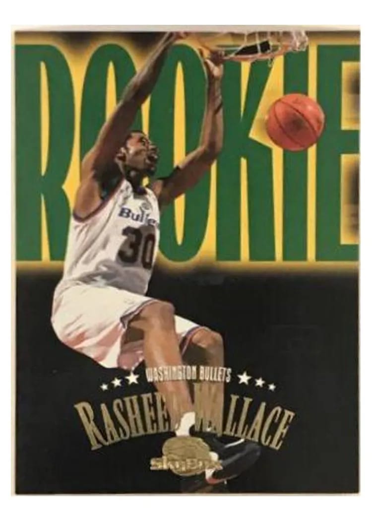 1995 Skybox Premium Rasheed Wallace #248 card