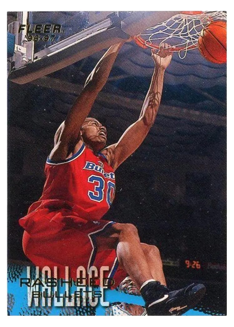 1996 Fleer Rasheed Wallace #118 card