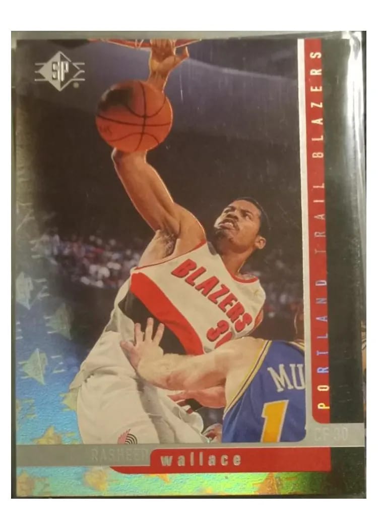 1996 SP Rasheed Wallace #94 card