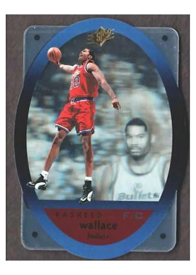 1996 Spx Rasheed Wallace #50 card