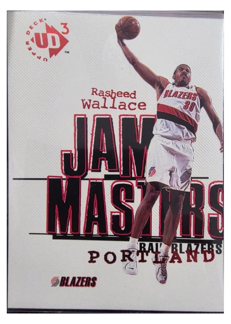 1997 UD3 Rasheed Wallace #6 card