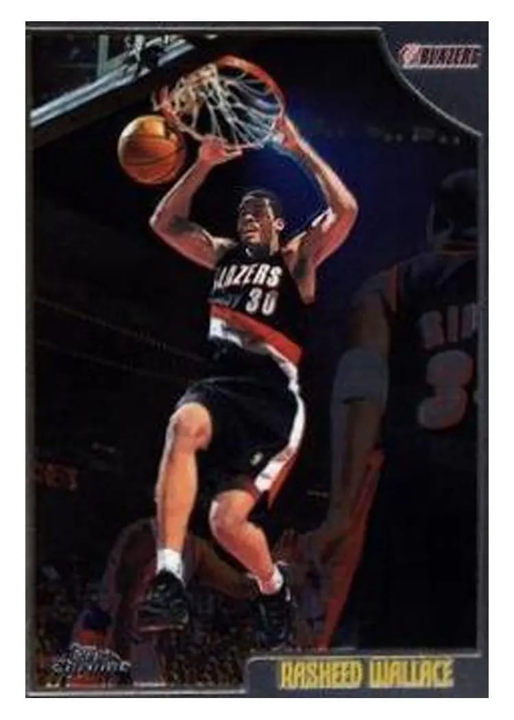 1998 Topps Chrome Rasheed Wallace #101 card