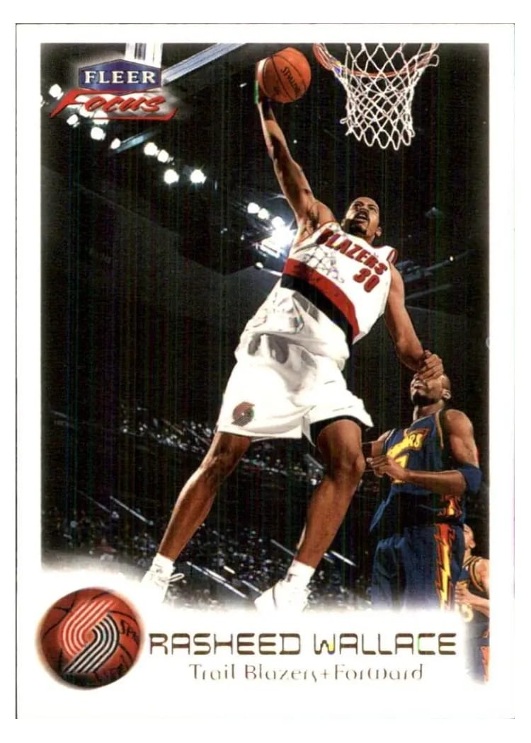 1999 Fleer Focus Rasheed Wallace #23 card