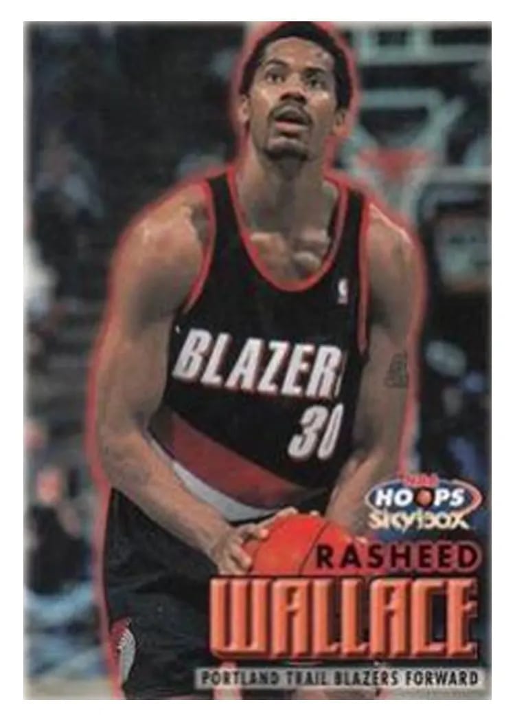 1999 Hoops Rasheed Wallace #137 card