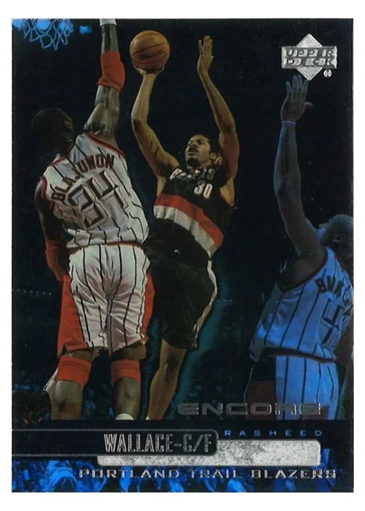 1999 Upper Deck Encore Rasheed Wallace #63 card